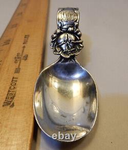 Bridal Rose by Alvin Sterling Silver Baby Spoon Bent Handle Original 3 1/2