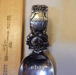 Bridal Rose by Alvin Sterling Silver Baby Spoon Bent Handle Original 3 1/2