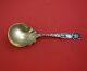 Bridal Rose By Alvin Sterling Silver Berry Spoon Gw Large With Flower 9 1/8
