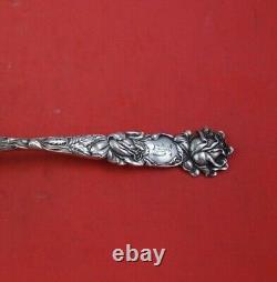Bridal Rose by Alvin Sterling Silver Berry Spoon GW Large with Flower 9 1/8