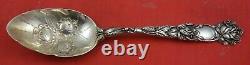 Bridal Rose by Alvin Sterling Silver Berry Spoon with Roses in Bowl 8 1/2