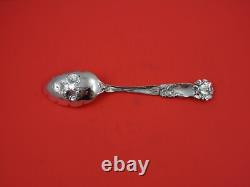 Bridal Rose by Alvin Sterling Silver Berry Spoon withembossed Roses in Bowl 8 3/8