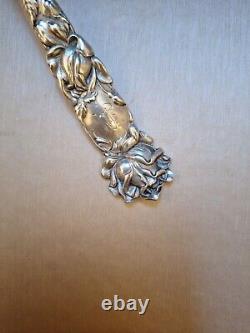 Bridal Rose by Alvin Sterling Silver Casserole or Berry Serving Spoon 7 1/2 76g