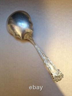 Bridal Rose by Alvin Sterling Silver Casserole or Berry Serving Spoon 7 1/2 76g