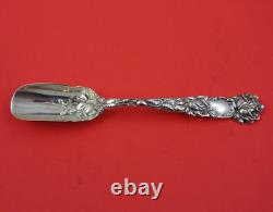 Bridal Rose by Alvin Sterling Silver Cheese Scoop withFlower in Bowl Orig 7 1/2
