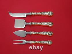 Bridal Rose by Alvin Sterling Silver Cheese Serving Set 4 Piece HHWS Custom