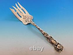 Bridal Rose by Alvin Sterling Silver Cold Meat Fork Large 9 Server Flatware