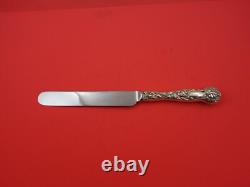 Bridal Rose by Alvin Sterling Silver Dinner Knife Blunt Sheffield Blade 9 3/4