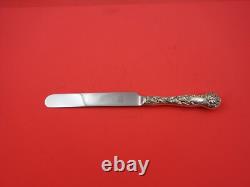 Bridal Rose by Alvin Sterling Silver Dinner Knife Blunt Sheffield Blade 9 3/4