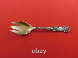 Bridal Rose by Alvin Sterling Silver Ice Cream Fork Gold washed Original 5