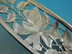 Bridal Rose by Alvin Sterling Silver Jelly Cake Server Pierced 9 1/8 Floral