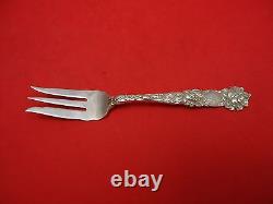 Bridal Rose by Alvin Sterling Silver Pastry Fork 3-Tine 5 7/8 Serving