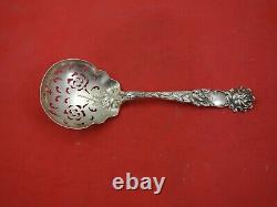 Bridal Rose by Alvin Sterling Silver Pea Spoon Pierced 8 7/8 Vintage Serving