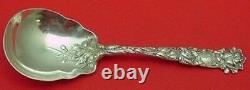 Bridal Rose by Alvin Sterling Silver Preserve Spoon 6 1/4 Serving