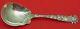 Bridal Rose By Alvin Sterling Silver Preserve Spoon 6 1/4 Serving