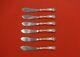Bridal Rose By Alvin Sterling Silver Trout Knife Set 6pc Hhws Custom Made