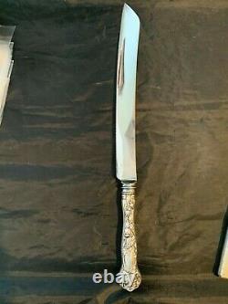Bridal Rose by Alvin Sterling Silver Wedding Cake Knife 12 REAL MARKED ALVIN