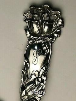 Bridal Rose by Alvin Sterling Silver group of 10 Ice Cream Spoons, original