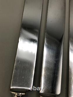Bridal Rose by Alvin Sterling Silver group of 5 Luncheon Knives 8 5/8, mono H