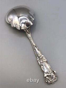 Bridal Rose by Alvin Sterling Silver large Casserole/ Berry Serving Spoon 9 1/8