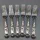 Bridal Rose By Alvin Sterling Silver Set Of 6 Luncheon Forks 6.75