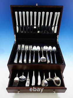 Chapel Bells by Alvin Sterling Silver Flatware Set For 12 Service 92 Pieces