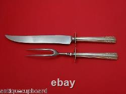 Chapel Bells by Alvin Sterling Silver Roast Carving Set 2pc HH with Stainless