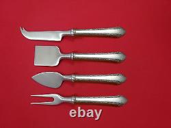 Chased Romantique by Alvin Sterling Silver Cheese Serving Set 4pc HHWS Custom