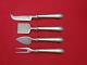 Chased Romantique By Alvin Sterling Silver Cheese Serving Set 4pc Hhws Custom