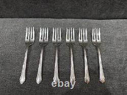 Chased Romantique by Alvin Sterling Silver Flatware, 27 Pieces 6 Place Settings
