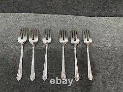 Chased Romantique by Alvin Sterling Silver Flatware, 27 Pieces 6 Place Settings