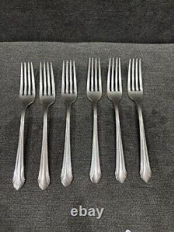 Chased Romantique by Alvin Sterling Silver Flatware, 27 Pieces 6 Place Settings