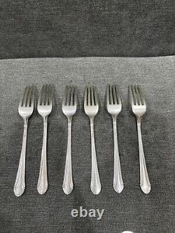 Chased Romantique by Alvin Sterling Silver Flatware, 27 Pieces 6 Place Settings
