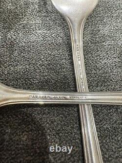 Chased Romantique by Alvin Sterling Silver Flatware, 27 Pieces 6 Place Settings