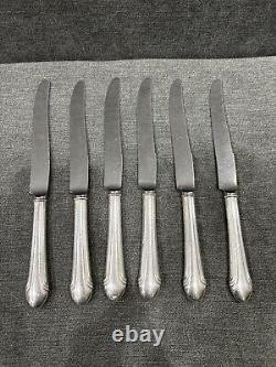 Chased Romantique by Alvin Sterling Silver Flatware, 27 Pieces 6 Place Settings