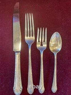 Chased Romantique by Alvin Sterling Silver Flatware, 38 pieces, no monograms