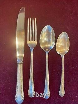 Chased Romantique by Alvin Sterling Silver Flatware, 38 pieces, no monograms