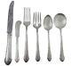 Chased Romantique By Alvin Sterling Silver Flatware Set For 8 Service 49 Pieces