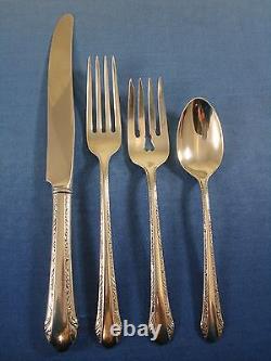 Chased Romantique by Alvin Sterling Silver Regular Place Setting(s) 4pc Vintage