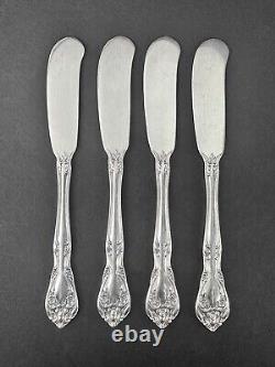 Chateau Rose (Sterling, 1940) by ALVIN Group of 4 Bread & Butter Spreaders