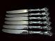 Chateau Rose Sterling Hollow Handle Dinner Knives 8-7/8 Alvin Flatware 1940