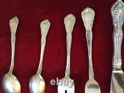 Chateau Rose by Alvin Sterling 1940 Silver Flatware Set 5pc set for 12 (60 pcs)