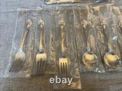 Chateau Rose by Alvin Sterling Silver 13-Pc Flatware Spoons Forks Knives NEW