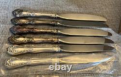 Chateau Rose by Alvin Sterling Silver 13-Pc Flatware Spoons Forks Knives NEW
