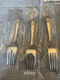 Chateau Rose by Alvin Sterling Silver 13-Pc Flatware Spoons Forks Knives NEW