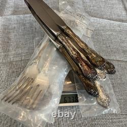 Chateau Rose by Alvin Sterling Silver 13-Pc Flatware Spoons Forks Knives NEW
