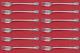 Chateau Rose By Alvin Sterling Silver Cocktail Fork Set 12 Pieces 5 5/8
