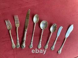 Chateau Rose by Alvin Sterling Silver Flatware 65 piece set