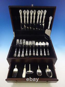 Chateau Rose by Alvin Sterling Silver Flatware Set 8 Service 38 Pcs Dinner Size