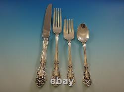 Chateau Rose by Alvin Sterling Silver Flatware Set 8 Service 38 Pcs Dinner Size
